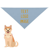 Custom Light Blue Yellow Pet Scarf