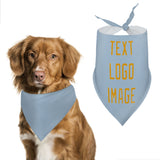 Custom Light Blue Yellow Pet Scarf