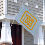 Custom Light Blue Yellow Flag