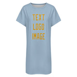 Custom Light Blue Yellow Nachthemd
