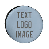 Custom Light Blue Dark Grey Truck Tires