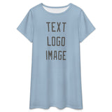 Custom Light Blue Dark Grey Nachthemd