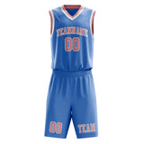 Custom Light Blue Light Pink Basketball Set