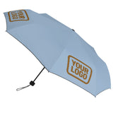 Custom Light Blue Khaki Automatic Umbrella
