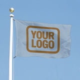 Custom Light Blue Khaki Flag