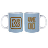Custom Light Blue Light Khaki Mug