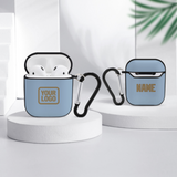Custom Light Blue Light Khaki AirPods Case