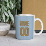 Custom Light Blue Light Khaki Mug