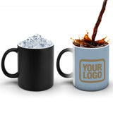 Custom Light Blue Light Khaki Magic Mug