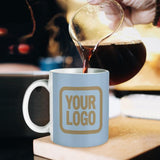 Custom Light Blue Light Khaki Mug