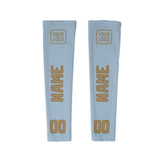 Custom Light Blue Light Khaki Arm Sleeve