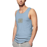 Custom Light Blue Light Khaki Men's Tank Top