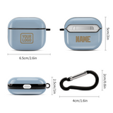 Custom Light Blue Light Khaki AirPods Case (3rd Generation)