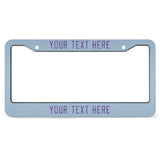 Custom Light Blue Light Purple License Plate Frame