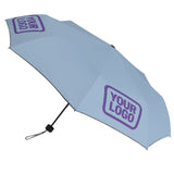 Custom Light Blue Light Purple Automatic Umbrella