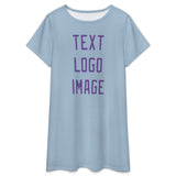Custom Light Blue Light Purple Nachthemd