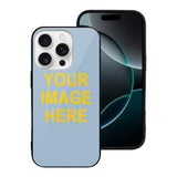 Custom Light Blue Gold Phone Case