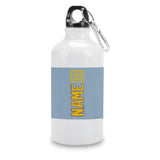 Custom Light Blue Gold Sports Bottle