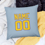 Custom Light Blue Gold Pillowcase