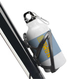 Custom Light Blue Gold Sports Bottle