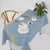 Custom Light Blue Light Purple Square Table Cloth