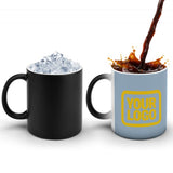 Custom Light Blue Gold Magic Mug