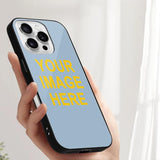 Custom Light Blue Gold Phone Case