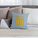 Custom Light Blue Gold Pillowcase