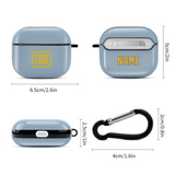 Custom Light Blue Gold AirPods Case (3rd Generation)