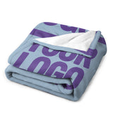 Custom Light Blue Light Purple Blanket