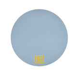 Custom Light Blue Gold Round Table Cloth