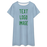 Custom Light Blue Emerald Green Nachthemd