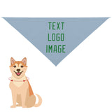 Custom Light Blue Emerald Green Pet Scarf