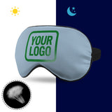Custom Light Blue Emerald Green Sleep Mask