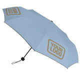 Custom Light Blue Light Khaki Automatic Umbrella