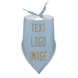 Custom Light Blue Light Khaki Pet Scarf