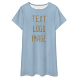 Custom Light Blue Light Khaki Nachthemd