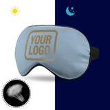 Custom Light Blue Light Khaki Sleep Mask