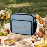Custom Light Blue Light Khaki Lunch Bag