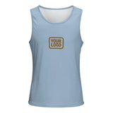 Custom Light Blue Khaki Men's Tank Top