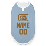 Custom Light Blue Khaki Pet Vest