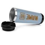 Custom Light Blue Khaki Stainless Steel Water Cup