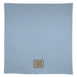 Custom Light Blue Light Khaki Square Table Cloth