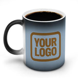 Custom Light Blue Khaki Magic Mug