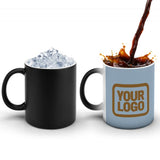 Custom Light Blue Khaki Magic Mug