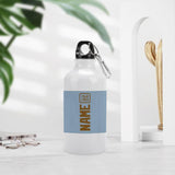 Custom Light Blue Khaki Sports Bottle