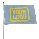 Custom Light Blue Light Yellow Flag