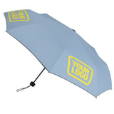 Custom Light Blue Light Yellow Automatic Umbrella