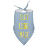 Custom Light Blue Light Yellow Pet Scarf