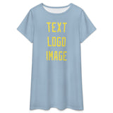 Custom Light Blue Light Yellow Nachthemd